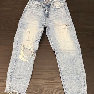 Distressed Light Blue Women’s Jeans